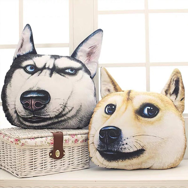 Custom Pet Face Pillow Personalized Pet Photo 3d Dog Cat Pillow