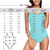 One Piece Swimsuit Face Swimsuit Custom Bathing Suit with Face - Feather & Flamingo