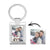 Valentine's Gifts Customized Square Photo Keychain Alloy Personalized Anniversary Festival Gift