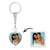 Valentine's Gifts Custom Photo Keychain Personalized Crystal Heart Keyring Photo Heart Shape Keychain