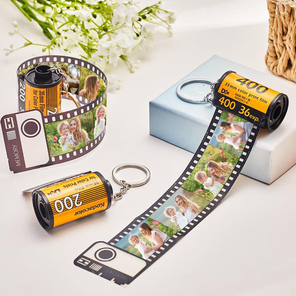 Mother's Day Gifts Anniversary Gifts Custom Camera Film Roll Keychain Kodak Keychain Design Your Own Now for Him/Her
