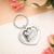 Custom Heart Couple Heart Key Chain Personalization Engraving Key chain