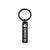 Music Keychain Custom music Keychain Personalized music Code Stainless Steel Keyring - Black