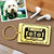 Music Keychain Custom music Keychain Personalized music Code Keychain Plaque - Rose Gold