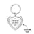 Custom Engraved Heart Keychain Sentimental Keyring Simplicity Keychain Gift for Love