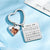 Custom Photo Calendar Keychain Heart Pendant Key Ring Save the Date for Couples - Myphotomugs