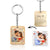 Custom Keychain, Personalized Photo and Date Wooden Key Ring Gift For Him