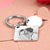 Valentine's Day Gifts Custom Photo Engraved Calendar Silver Keyring Key Chain | Best Anniversary Gift