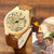 custom-men's Engraved Bamboo Photo Watch Wooden Leather Strap 45mm - photowatch