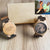 Custom Engraved Wooden Photo Watch Brown Cow Leather Strap - photowatch