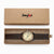 custom-men's Engraved Photo Watch Brown Leather Strap 45mm