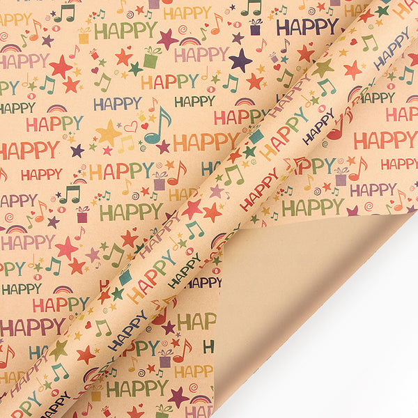 Gift Wrap Happy Musical Note Large Size - Myphotomugs