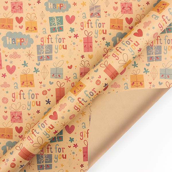 Gift Wrap Happy Birthday 2# Small Size - Myphotomugs