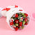 Crochet Flowers Bouquet Handmade Knitted Strawberry Bouquet with Light Strip Gift for Lovers - Myphotomugs