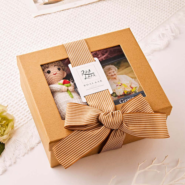 Brown Gift Box for Crochet Dolls - Myphotomugs
