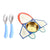 Children's Airplane Dinner Plate Complementary Food Bowl Creative Partition Tableware Set