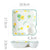 French Fries Plates Ceramic Cute Square Design Household Tableware Plates