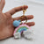 Rainbow Handmade Knitted Keychain Cute Crochet Key Pendant Bag Decoration Gifts - Myphotomugs