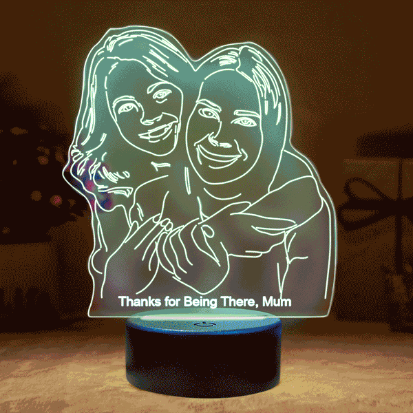 Custom 3D Photo Lamp Led Personalized Colorful Night Light Gift for Mom