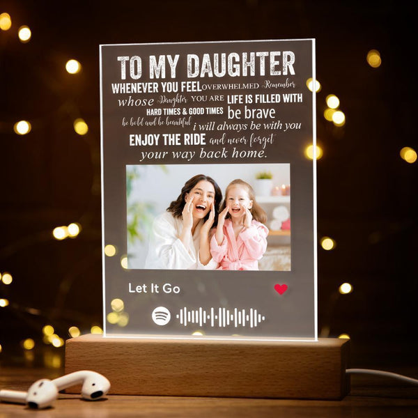 Personalised Music Led Lamp Night Light Christmas Gifts To My Daughter Gifts for Girls
