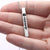 Spotify Code Music Necklace Custom 3D Engraved Vertical Bar Necklace Stainless Steel 14K Gold