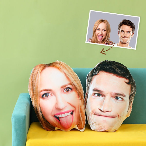 Personalized Funny Face Body Photo Pillow Custom Face Photo Throw Pillow Unique Gift