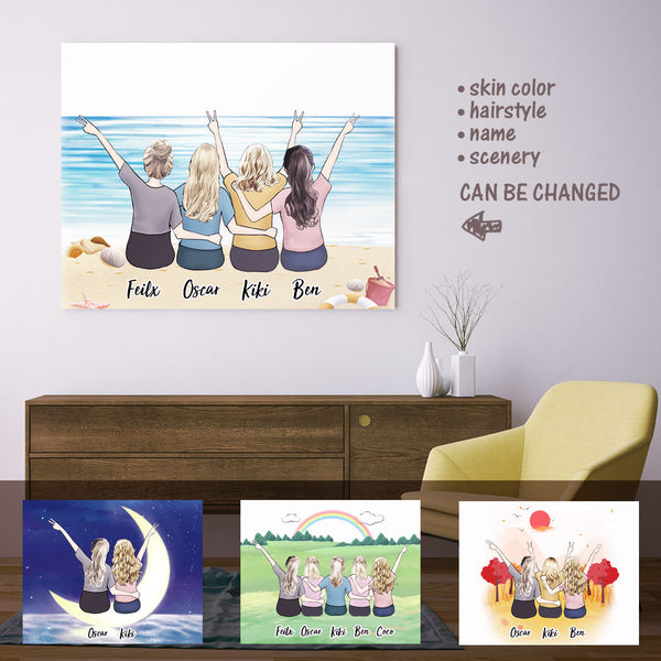 Personalized Best Girls Friends Painting - Best Gift For Friends