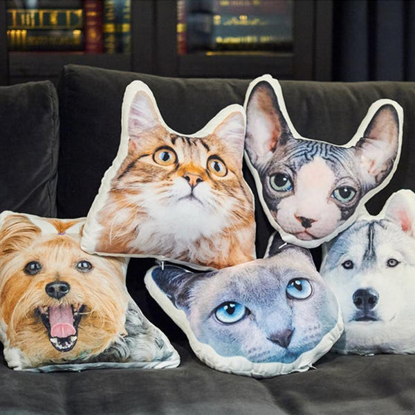 Custom Personalized  Pet Pillow Photo Dog Cat Pillow Memorial Gift Picture Pillow